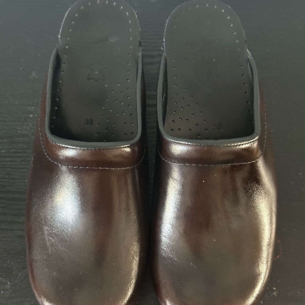 Dansko Professional Brown Leather Clogs